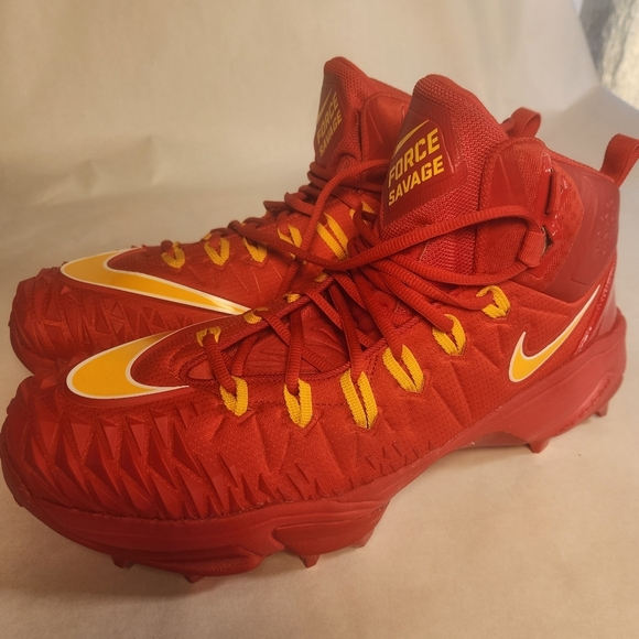 Nike Force Savage Pro Elite TD Cleat Size 15 Uni Red Yellow White main image 10